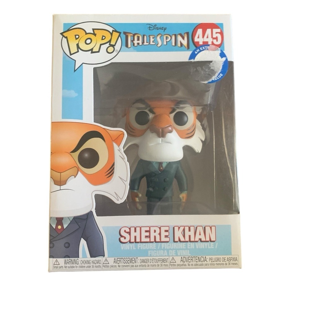 Funko Pop Disney TaleSpin Shere Khan 445 Vinyl Figure Tiger 2018 Boxed